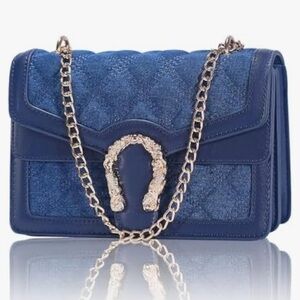 QUILTED 💙 BLUE 💙 SHOULDER CROSSBODY FASHION BAG 🌟NWT🌟